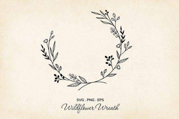 Download Vector Floral Wreath, Floral Wreath SVG - Vector Collection