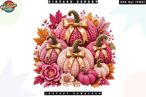Download Feminine Fall Pumpkin Bouquet PNG - Premium Bundle
