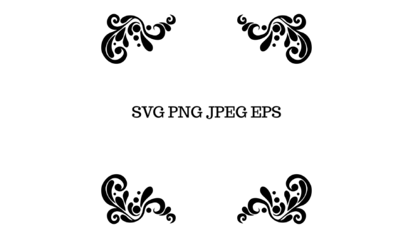 Download Elegant Frame with Corner Flourishes PNG - Elegant Collection