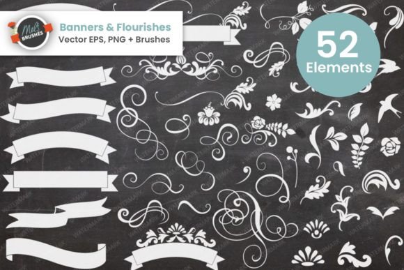 Download Banners &amp; Flourishes Vectors - Vector Collection